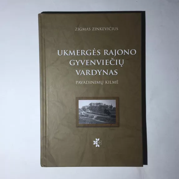 Ukmergės rajono gyvenviečių vardynas