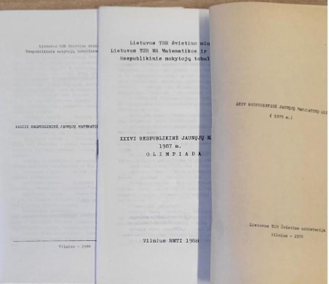 XXIV, XXXIII, XXXVI Respublikinė jaunųjų matematikų olimpiada - A. Grincevičius, knyga