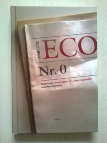 Nr.0 - Umberto Eco, knyga