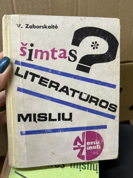 Šimtas literatūros mįslių - Vanda Zaborskaitė, knyga