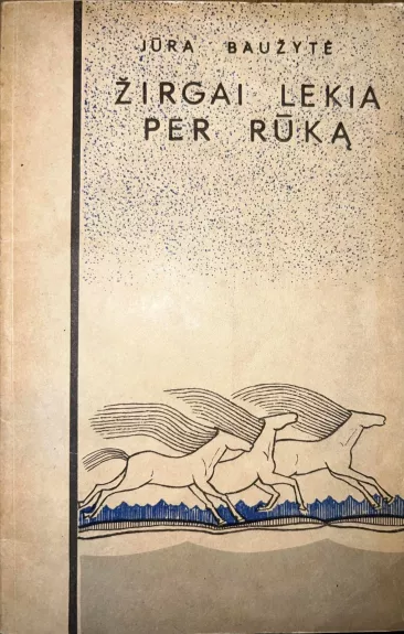 Žirgai lekia per rūką