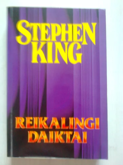 Reikalingi daiktai (20) - Stephen King, knyga