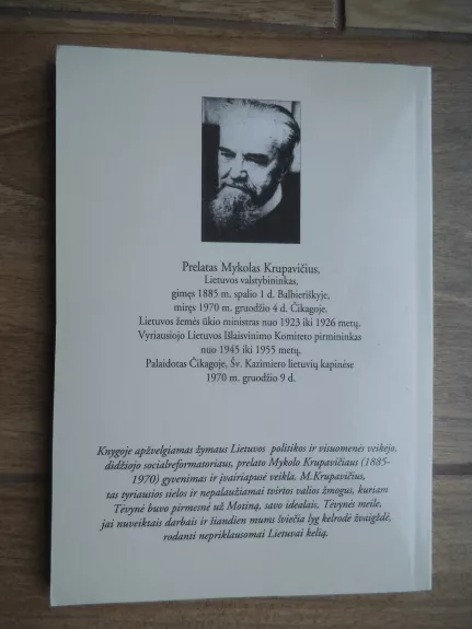 Prelatas Mykolas Krupavičius. Biografinė apybraiža