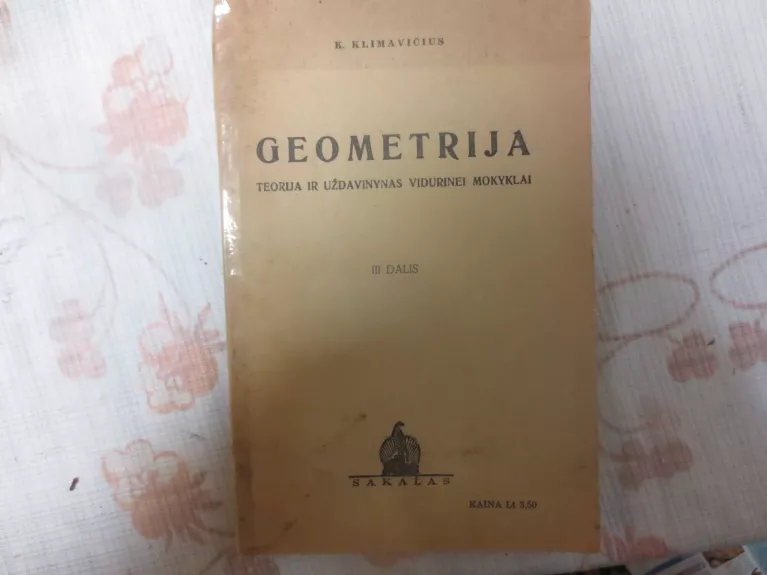 Geometrija - K. Klimavičius, knyga