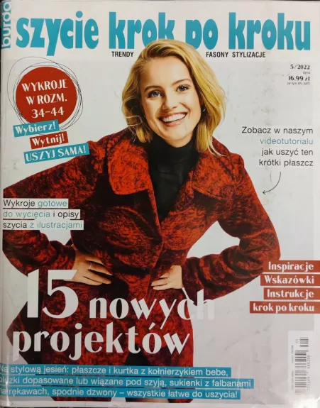 Burda 2022/05. Szycie krok po kroku