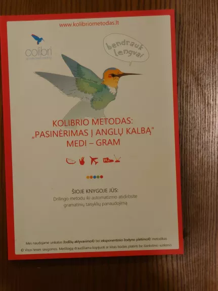 Kolibrio metodas: Pasinėrimas į anglų kalbą - Autorių Kolektyvas, knyga