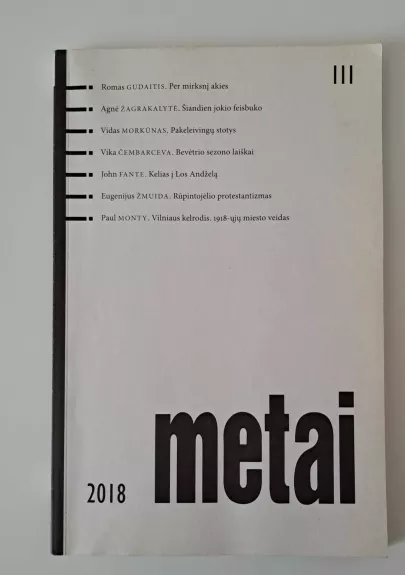 Metai, 2018 m. Nr. 3