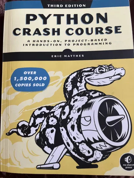 PYTHON CRASH COURSE - Eric Matthes, knyga
