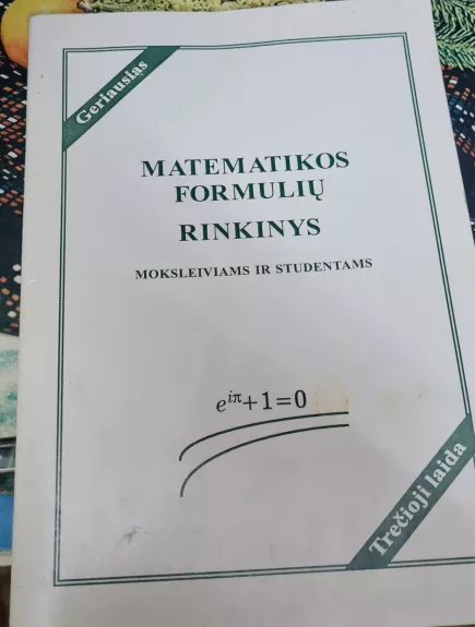 MATEMATIKOS FORMULIŲ RINKINYS