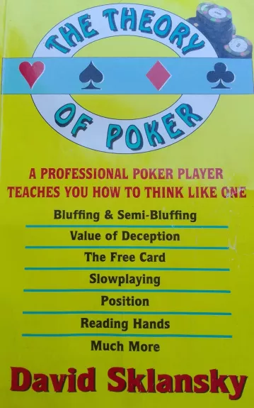 The theory of poker - David Sklansky, knyga 1