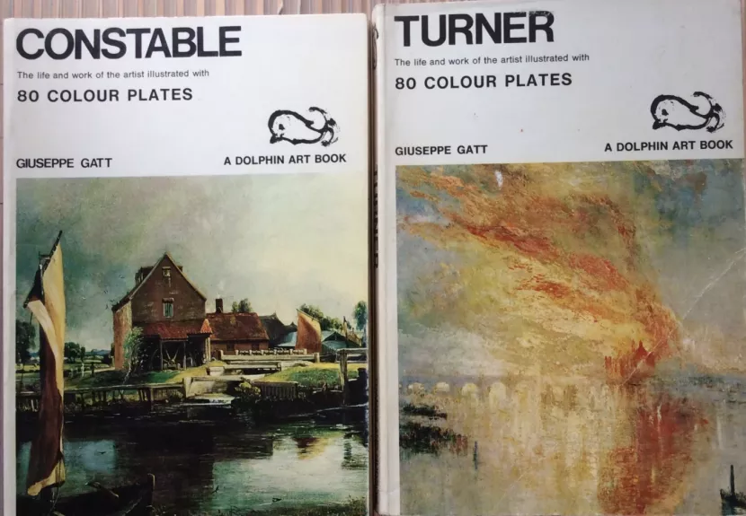 TURNER 80 clour plates & CONSTABLE 80 colour plates - Giuseppe Gatt, knyga