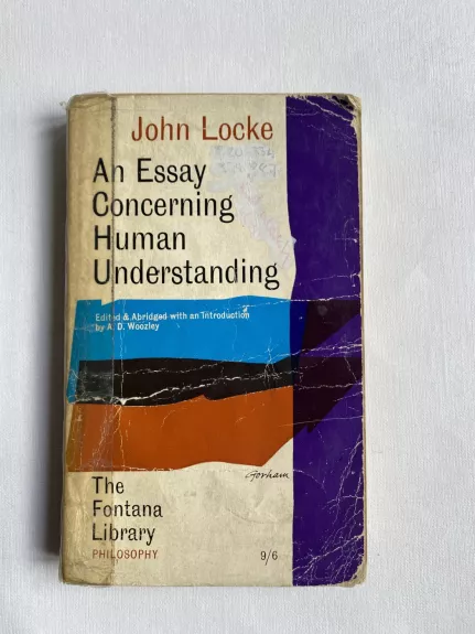 An Essay Concerning Human Understanding - John Locke, knyga 1