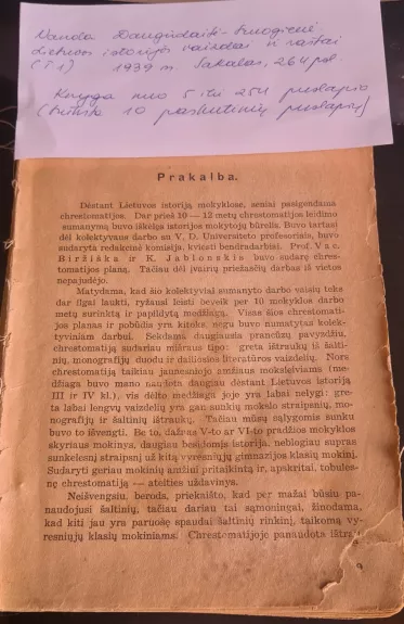 Lietuvos istorijos vaizdai ir raštai (t.1) - Vanda Daugirdaitė-Sruogienė, knyga 1