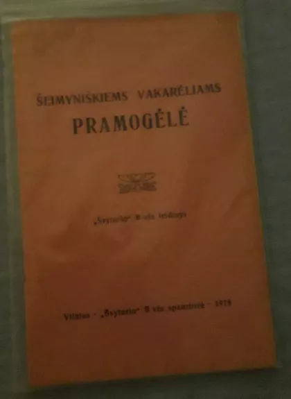 Šeimyniškiems vakarėliams pramogėlė