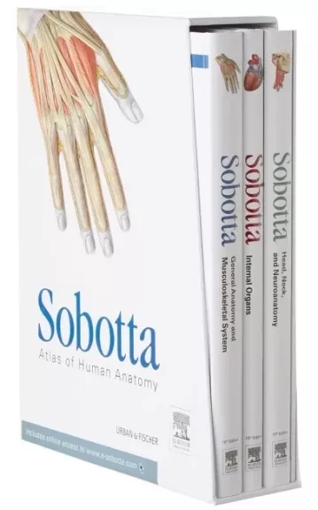 Sobotta Atlas of Human Anatomy, 15th edition. Pilna komplektacija