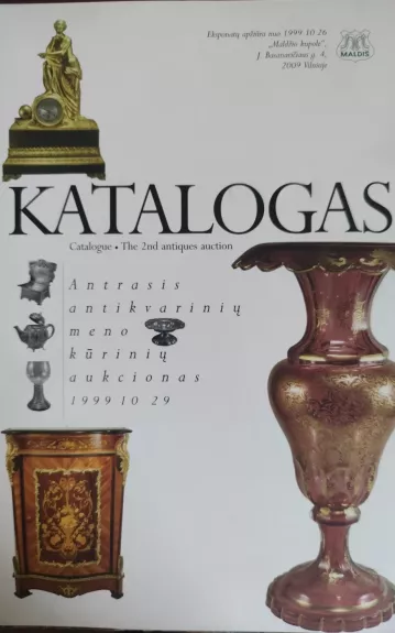 Katalogas. Antrasis antikvarinių meno kūrinių aukcionas 1999 10 29 - Zigfridas Jankauskas, knyga