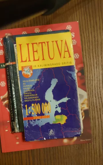 Žemėlapis Lietuva ir Kalinigrado sritis