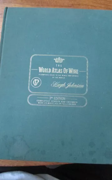 The World Atlas of Wine 3rd Edition Hardback - Hugh Johnson, knyga 1