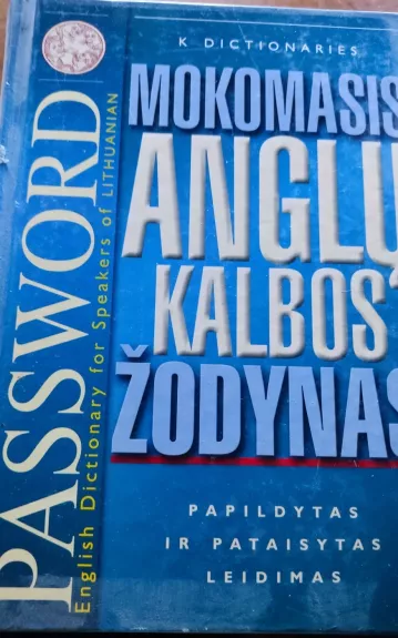 Mokomasis anglų kalbos žodynas