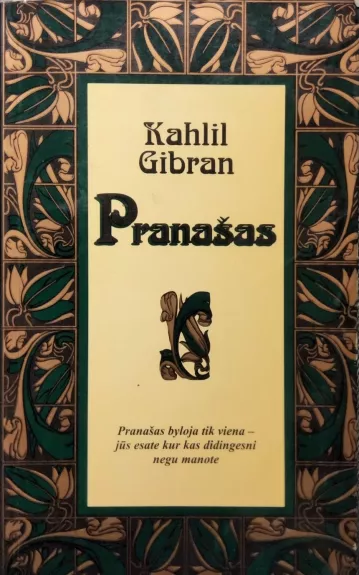 Pranašas - Kahlil Gibran, knyga