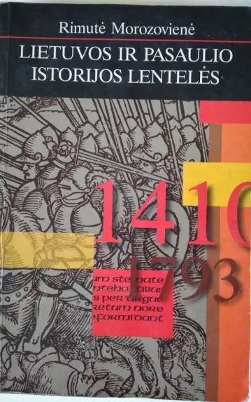Lietuvos ir pasaulio istorijos lentelės - Rimutė Morozovienė, knyga