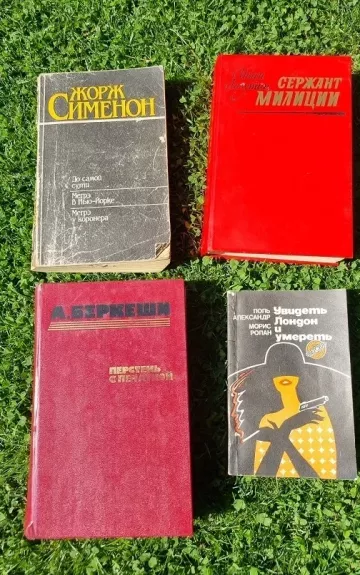 Несколько книг на русском языке. Детективы, приключения