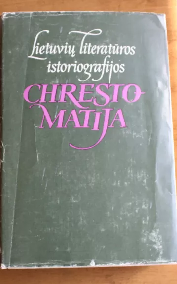 Lietuvių literatūros istoriografijos chrestomatija - Leonas Gineitis, knyga 1
