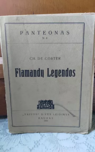 Flamandų legendos - Charles de Coster, knyga