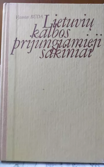 Lietuvių kalbos prijungiamieji sakiniai - Vytautas Būda, knyga
