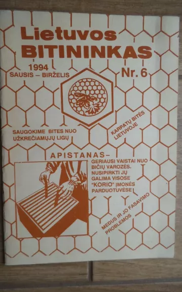 Lietuvos bitininkas 1994 sausis - birželis Nr.6 - Autorių Kolektyvas, knyga 1