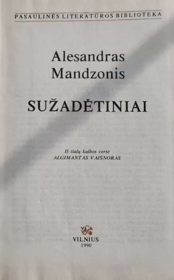 Sužadėtiniai - Alesandras Mandzonis, knyga