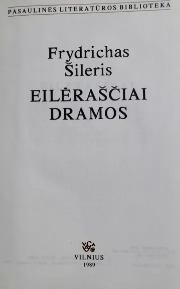 Eilėraščiai. Dramos
