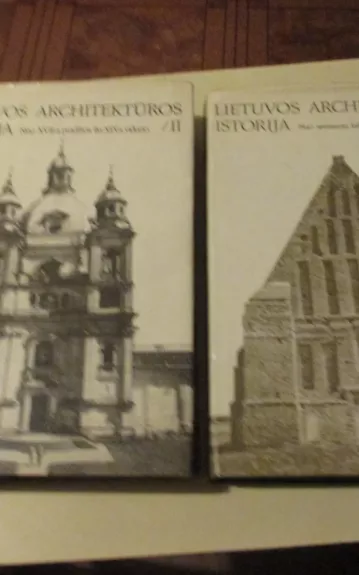 Lietuvos architektūros istorija (1 ir 2 tomai)