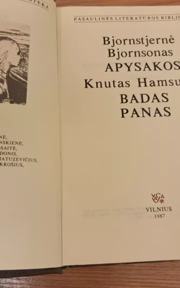 Badas Panas - Knutas Hamusas, knyga