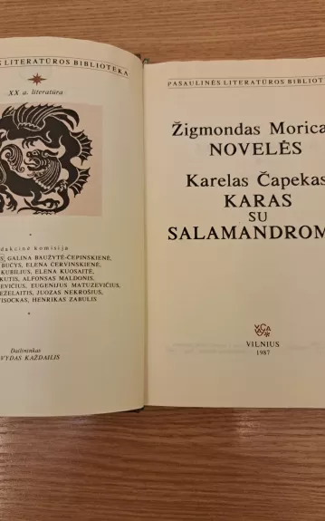 Karas su Salamandromis - Karelas Čapekas, knyga