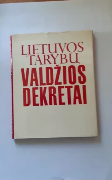 Lietuvos tarybų valdžios dekretai