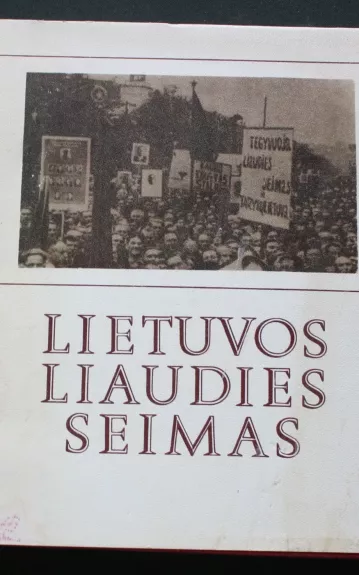 Lietuvos liaudies seimas - K. Surblys, knyga 1