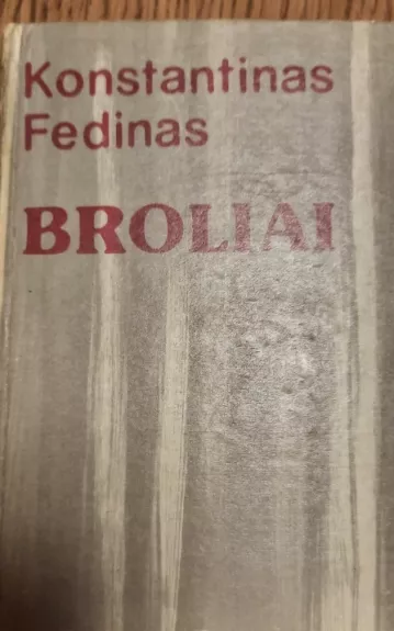 Broliai - Konstantinas Fedinas, knyga