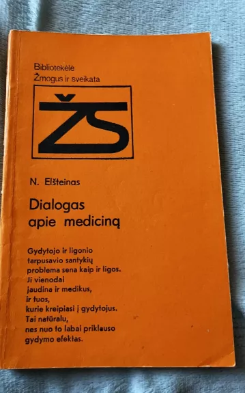 Dialogas apie mediciną - N. Elšteinas, knyga