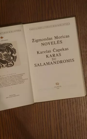 Novelės. Karas su Salamandromis - Karelas Čapekas, knyga 1