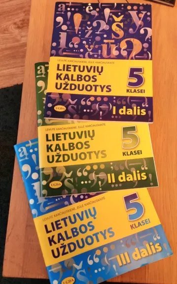 Lietuvių kalbos užduotys 5 klasei: I, II III dalys - Levutė Karčiauskienė, knyga