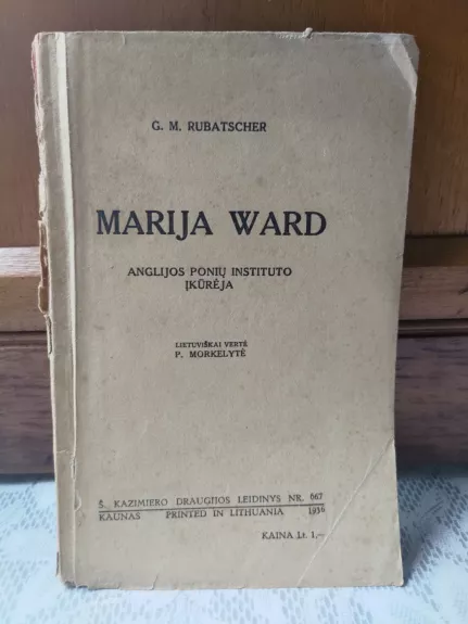 Marija Ward (Anglijos ponių instituto įkūrėja)