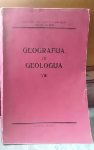 Geografija ir geologija VIII