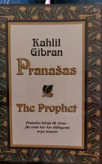 Pranašas - Kahlil Gibran, knyga