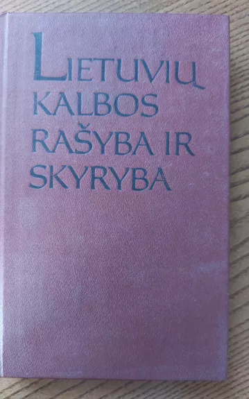 Lietuvių kalbos rašyba ir skyryba - N. Sližienė A. Valeckienė, knyga