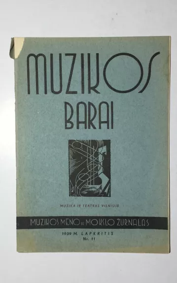Muzikos barai 1992, Nr. 11 - Motiejus Budriūnas, knyga