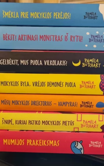 Smekla prie mokyklos perejos ir kitos serijos knygos - Pamela Buthcart, knyga