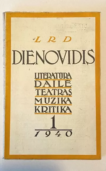Dienovidis žurnalas 1940m. Nr.1