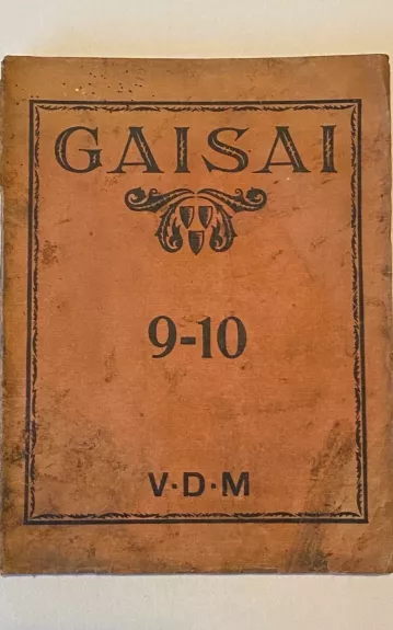 Gaisai žurnalas 1930m. Nr.9-10 - Autorių Kolektyvas, knyga 1