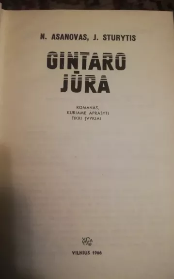 Gintaro jūra - N. Asanovas, J.   Sturytis, knyga 1
